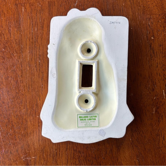 Vintage Takahashi Ceramic 3D Single Light Switch Plate Cover EUC - Picture 4 of 5